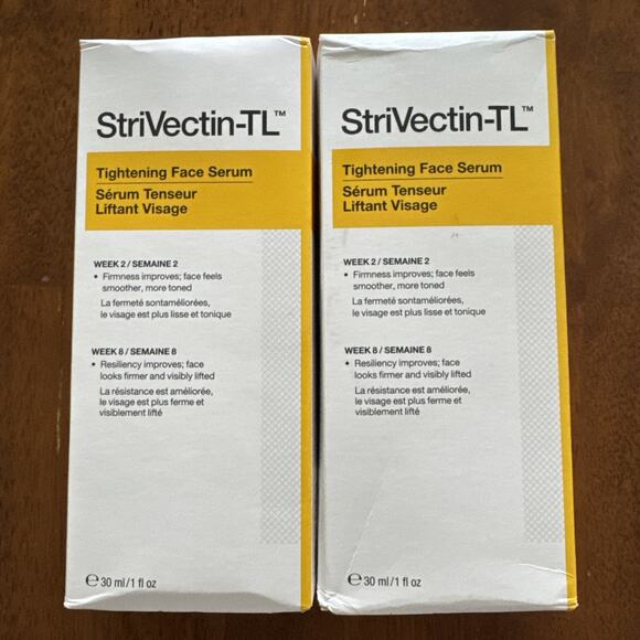 Lot of 2 StriVectin TL Tightening Face Serum (1 fl oz/ 30 ml each) New in Box